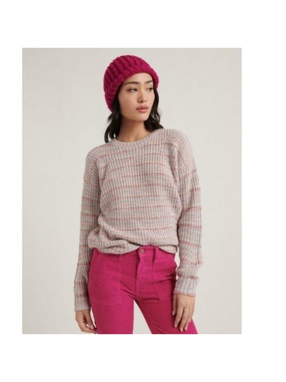 Women's Lukcy Brand Marled Crew Neck Sweater
